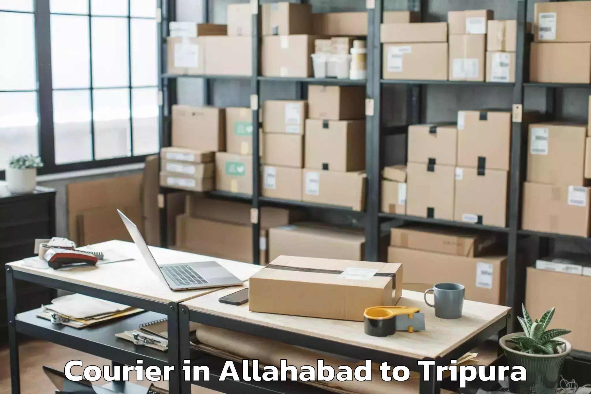 Book Allahabad to Gournagar Courier Online